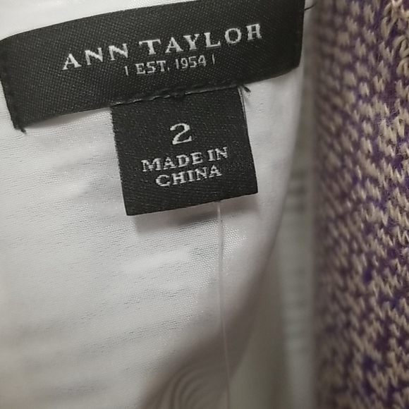 Ann Taylor sleeveless black and white dress - Picture 4 of 6